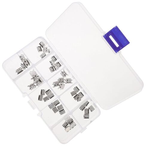 COHEALI Micro USB Female Socket Kit 100pcs 5-pin Copper Connectors in Saudi Arabia