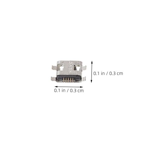 COHEALI Micro USB Female Socket Kit 100pcs 5-pin Copper Connectors in Saudi Arabia