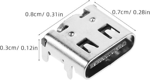 200pcs USB Type C 3.1 16pin Female Socket Metal PCB Mount in Saudi Arabia