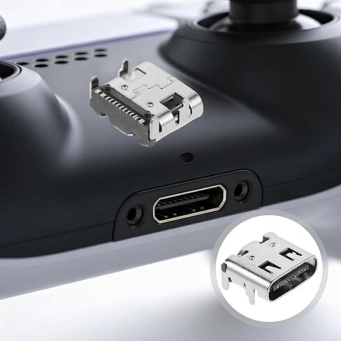 200pcs USB Type C 3.1 Female Socket Metal SMD PCB Mount Connector in Saudi Arabia