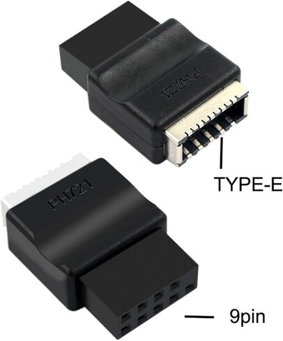 USB 2.0 to TypeE Adapter Small Size and Fast Speed for Desktop Motherboard Port Expansion Conversion Fast Speed Data Transfer in Saudi Arabia