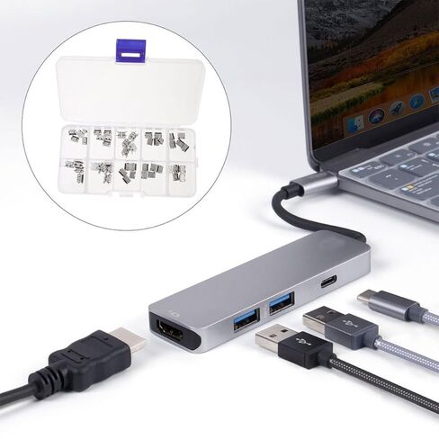 Yardwe 100pcs Micro USB Female Socket Connector, 5-pin Copper in Saudi Arabia