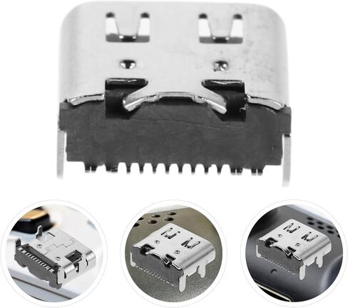 200pcs USB Type C 3.1 Female Socket 16 Pin SMD Metal Connector in Saudi Arabia