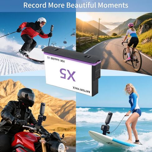 YDW 360 X5 Battery for insta360 x5, 2800mAh High Capacity 1 Packs for Insta360 X5 Camera (1) in Saudi Arabia