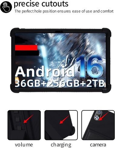 for Raemond K90Pro 12 Inch Tablet Case,BOVUGAC Adjustable Stand Shockproof Easy Installation Slim and Lightweight Premium Silicone Protective Shell for Raemond K90Pro 12" Case Cover.(Black) in Saudi Arabia