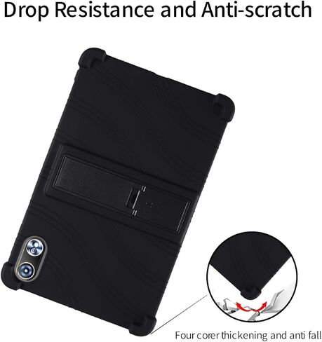for Raemond K90Pro 12 Inch Tablet Case,BOVUGAC Adjustable Stand Shockproof Easy Installation Slim and Lightweight Premium Silicone Protective Shell for Raemond K90Pro 12" Case Cover.(Black) in Saudi Arabia