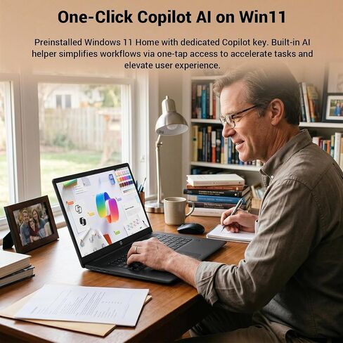 HP 17.3" Business Laptop, Intel Core 5 120U (Up to 5.0 GHz, 10-Core), 8GB RAM, 256GB SSD, Wi-Fi 6, Windows 11 with Office 365 for The Web, Large Screen, 2026 Edition in Saudi Arabia