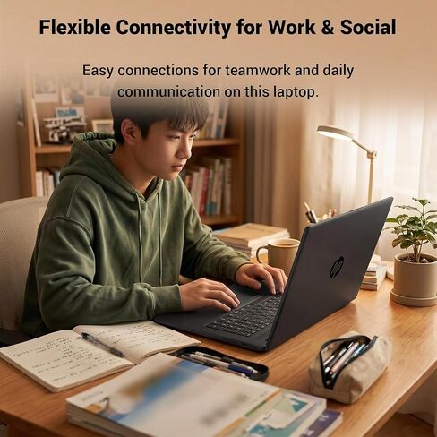 HP 17.3" Business Laptop, Intel Core 5 120U (Up to 5.0 GHz, 10-Core), 8GB RAM, 256GB SSD, Wi-Fi 6, Windows 11 with Office 365 for The Web, Large Screen, 2026 Edition in Saudi Arabia