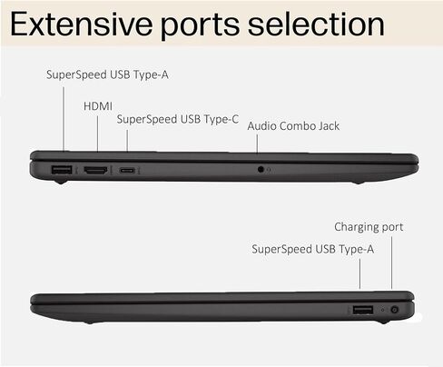 HP 250 G10 Laptop (15.6" FHD IPS Anti-glare, Intel i5-1334U, 32GB RAM, 1TB SSD, 10-Core(> Ryzen 7-7730U)), Business, College, Military Grade, Webcam w/Shutter, Numeric Keypad, HDMI, Win 11 Pro in Saudi Arabia