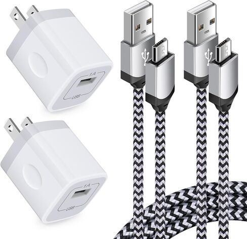 USB Wall Charger Micro USB Cable,Charging Block Plug with Android Fast Cord in Saudi Arabia