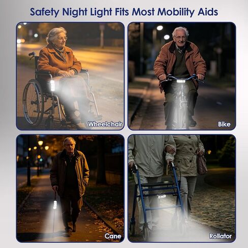 Walker Clip-On Mobility Light for Crutches, Canes, Rollators in Saudi Arabia
