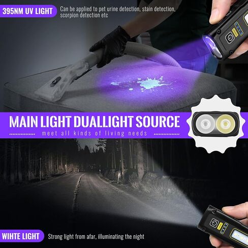 Flashlight UV Light 395nm, Blacklight EDC Flashlights Mini LED in Saudi Arabia