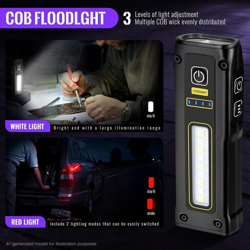Flashlight UV Light 395nm, Blacklight EDC Flashlights Mini LED in Saudi Arabia