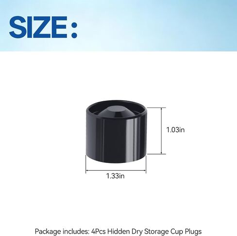 4Pcs Hidden Dry Storage Cup Plugs,Compact Lightweight Design in Saudi Arabia