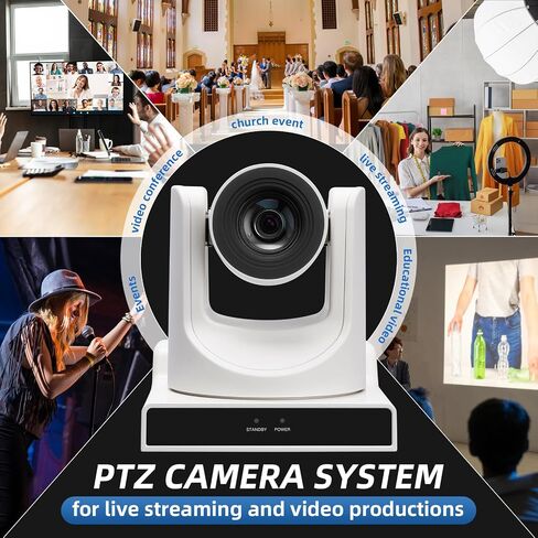 NDI PTZ Camera 2 Kit + 4D Joystick Controller for Church Live Streaming in Saudi Arabia