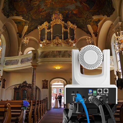 NDI PTZ Camera 2 Kit + 4D Joystick Controller for Church Live Streaming in Saudi Arabia