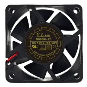 D60SH-12 6CM 12V 0.18A 6025 60MM 60X60X25MM 2-Wire Cooling Fan in Saudi Arabia