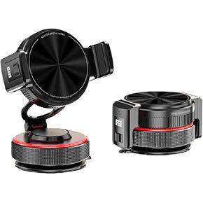 2026 Upgraded Vacuum Magnetic Mobile Phone Holder Cars for Magsafe Car Mount, Elastic Double Clamp and Magnetic Dual Mode, Mobile Phone Holder for iPhone17 Pro Max 16 15 14 13 12 & Samsun in Saudi Arabia