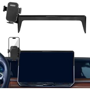 Car Phone Holder Compatible with 2025-2026 Volkswagen VW Tiguan Accessories 12.9-Inch Screen, Phone Mount with Universal Bracket & Fixed Clip, 360° Rotation Not Affect Air Vent in Saudi Arabia