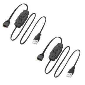 XMSJSIY 5V 3Pin ARGB Controller USB Power Supply RGB PC Fan Controller-2PCS in Saudi Arabia