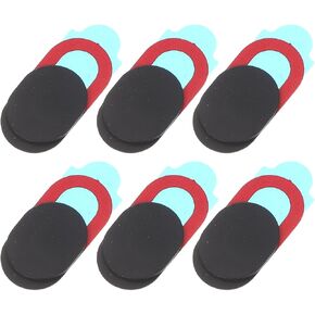 Oval Webcam Privacy Covers Black ABS 6 Pack, for Laptop and Tablet in Saudi Arabia