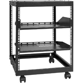 VEVOR 12U Open Frame Server Rack, 23-40 in Adjustable Depth, Free Standing or Wall Mount Network Server Rack, 4 Post AV Rack with Casters, Holds All Your Networking IT Equipment AV Gear Router Modem in Saudi Arabia