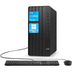 HP Pro Tower 290 G9 Desktop Computer, 4-core Intel Core i3-13100 Processor, 32GB RAM, 2TB SSD, 2-Monitor Ports (VGA + HDMI), WiFi, RJ-45, Wired KB& Mouse, None Optical Drive, Windows 11 Pro in Saudi Arabia