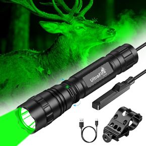 ULTRAFIRE 501GX Green LED Hunting Flashlight Kit, 600 Lumens, 520-530nm in Saudi Arabia