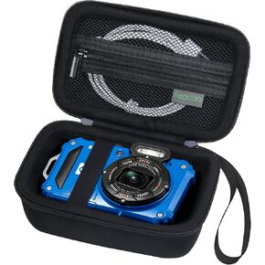 Camera Case for KODAK PIXPRO WPZ2 Rugged Waterproof Digital Camera, 16MP with 4X Optical Zoom Camera Carrying Case Travel Storage Bag, Zipper Mesh Pocket Fits Batteries, Memory Card, Pink in Saudi Arabia