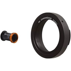 Celestron 93644 EdgeHD 8" Telescope Photo Adapter, Black & 93419 T-Ring for 35 mm Canon EOS Camera (Black) in Saudi Arabia