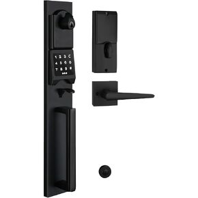 Smart Keypad Deadbolt Handleset for Exterior Single Door in Matte Black Finish, MDHST2016DB-E in Saudi Arabia