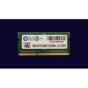 CMS 4GB (1X4GB) DDR3 10600 1333MHZ Non ECC SODIMM Memory Ram Upgrade Compatible with HP/Compaq® Elitebook 8460W, 8540P, 8540W, 2760P Tablet - A30 in Saudi Arabia