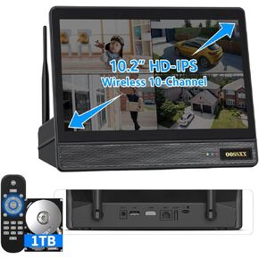 Upgrated 10CH 4K Wireless NVR Recorder with 10.1" IPS Monitor No HDD in Saudi Arabia