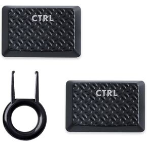 HUYUN Backlit Keycaps Replacement for GL Tactile Switch Logit G813/G815/G913/G915 TKL RGB Mechanical Gaming Keyboard (2PCS Texture Ctrl Black) in Saudi Arabia