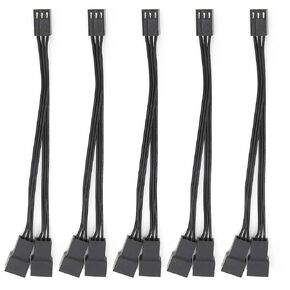 3 Pin Fan Splitter Cable Stable Performance Converter Cable for Motherboard and CPU Fan Flexibility 5.5" Parts for Computer Buildings in Saudi Arabia