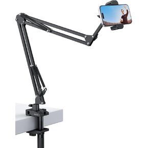 Lamicall Phone Holder for Bed & Desk, 32.5" Flexible Carbon Steel Arm Mount in Saudi Arabia