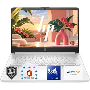 HP 14" Laptop Computer, 2026-2027 Edition, Intel N150 Processor, 4GB DDR5 RAM, 128GB SSD, 1TB Cloud Storage, Windows 11 with Microsoft 365 in Saudi Arabia