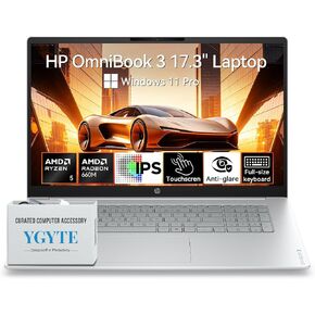 HP OmniBook 3 17 Inch Touchscreen Laptop, AMD Ryzen 5, 32GB DDR5 1TB SSD in Saudi Arabia