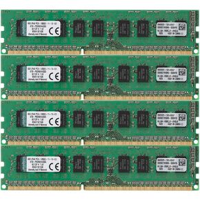 Kingston Technology 32GB Kit of 4 (4 x 8GB) DDR3 1600MHz PC3-12800 ECC Memory for Select Dell Desktops KTD-PE316EK4/32G in Saudi Arabia