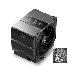 SK700V AM5 Air Cooler & MACH 120mm Fan Bundle: 7 Heatpipes CPU Cooler with Digital Display & 4 Pin LCP High Speed Quiet Case Fan in Saudi Arabia