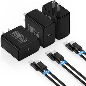 65W Super Fast Charger PD3.0&6/10FT USBC Cable for Samsung Galaxy S26 Ultra in Saudi Arabia