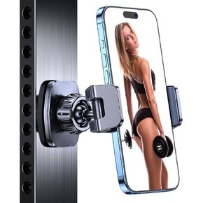 Coolpow Magnetic Phone Holder for Gym【Strong Magnets】 Tripod Mount Ring Gym Magnetic Phone Holder Attach to Metal Surface, Gym Accessories for Mothers Gift Essentials for All Smartphones 4.7-7" in Saudi Arabia