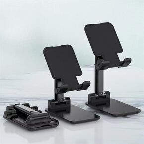 Adjustable Desktop Tablet Holder Universal Table Cell Phone Stand Desk Mobile Phone Holder Stand for Phone (Black) in Saudi Arabia