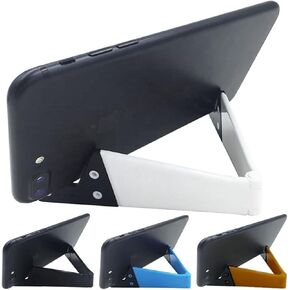 Foldable Pocket Travel Mobile Phone Holder, Portable Cell Phone Stand for Desk, Upgrade Universal V Smartphone Kickstand Mount Compatible with iPhone IPads Tablet Kindle Android, Pack of 4 in Saudi Arabia