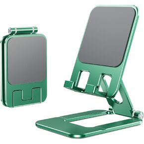 Foldable Phone Stand, Compact Aluminum Mini Cell Phone Holder for Desk,Desktop Portable & Adjustable Folding Metal Tablet Stand for iPad mini,Tablet and Cellphone in Saudi Arabia