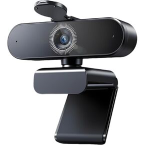 4K Webcam for PC, 8MP Ultra High Definition 30 FPS Autofocus Webcam with Noise Reduction Microphone, Distortion Free USB Camera for Live Streaming, Video Conferencing, Remote Meetings in Saudi Arabia
