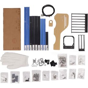 Aluminum Bare Frame Chassis Strong Compatibility for ATX MATX ITX PC Manufacturers DIY (Blue Black) in Saudi Arabia
