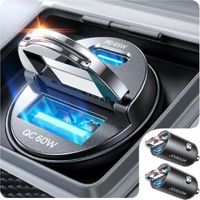 JOYROOM 2-Pack 125W USB C Car Charger, Flush Fit Cigarette Lighter Charger in Saudi Arabia