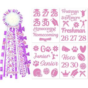 80 Pcs Pink Homecoming Mum Stickers Homecoming Mum Supplies in Saudi Arabia