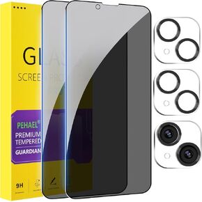 PEHAEL for iPhone 16 Pro Max Privacy Screen Protector+Camera Lens Protector in Kuwait
